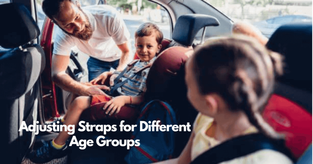 Adjusting straps for different age groups
