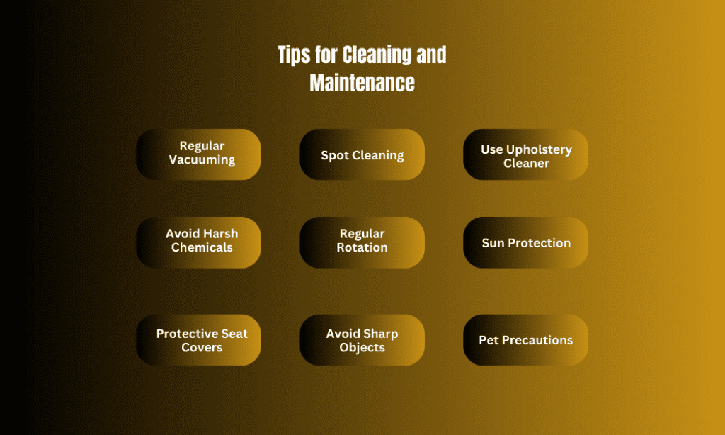 Tips for cleaning and maintenance