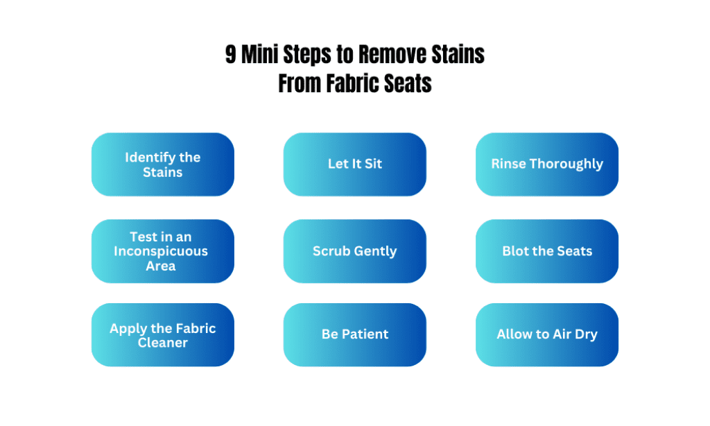 9 mini steps to remove water stains from fabric car seats